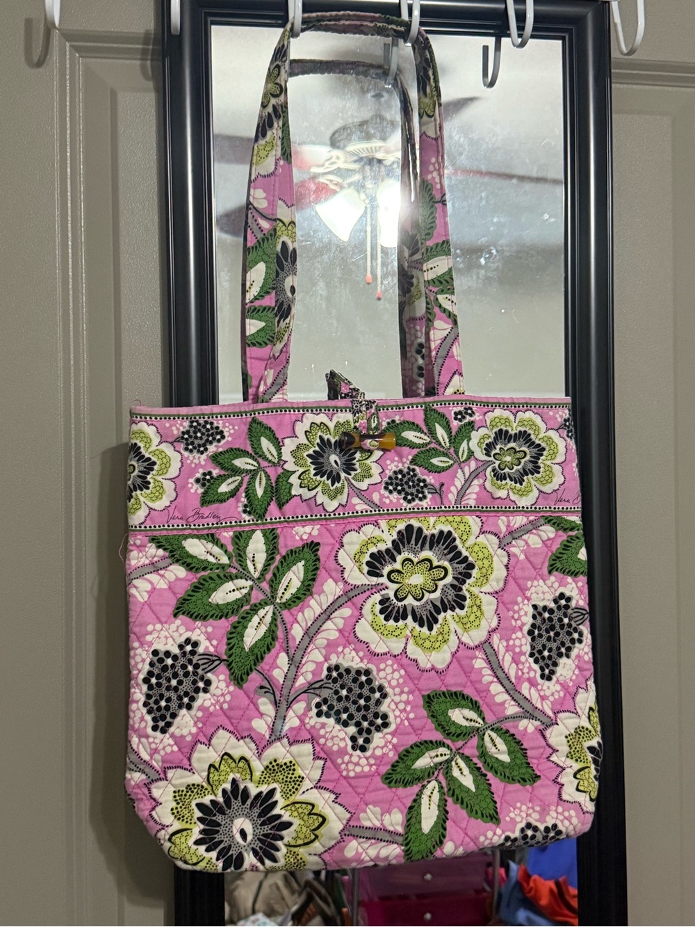 Vera Bradley Quilted Floral Tote Bag in Pink